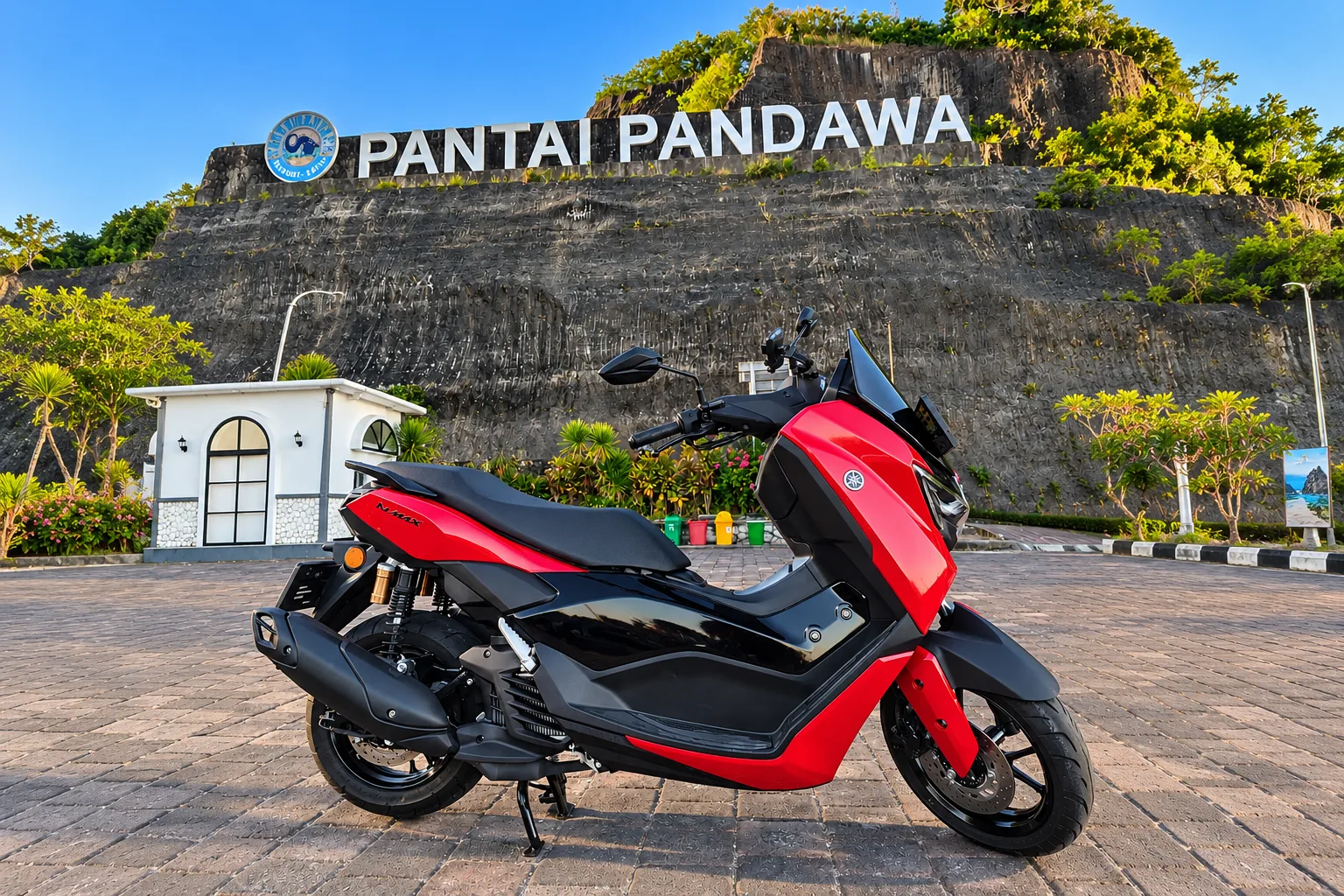 Yamaha NMAX at Pantai Pandawa, Bali